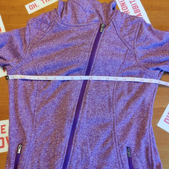Columbia Purple Fleece Hoodie Zip-Up Jacket - Picture 8 of 8